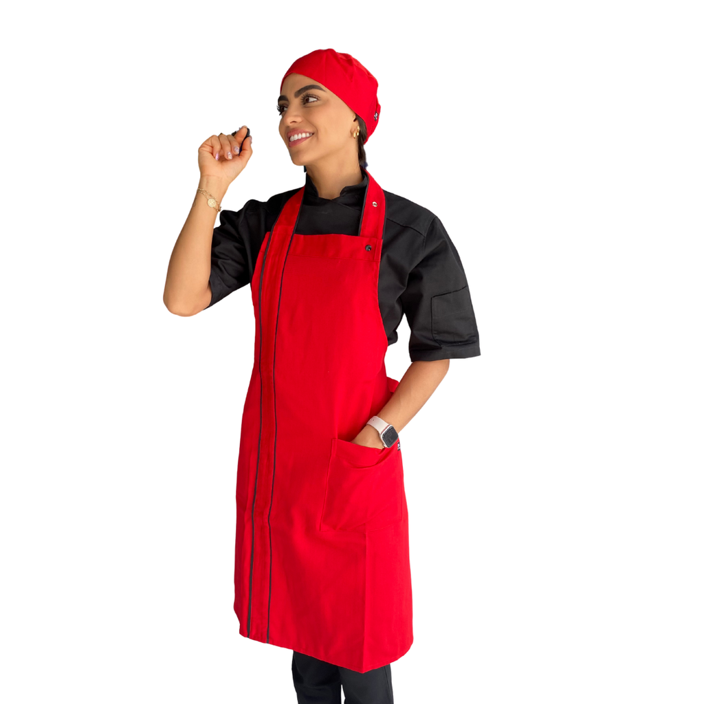 zittro Mandil delantal chef franja