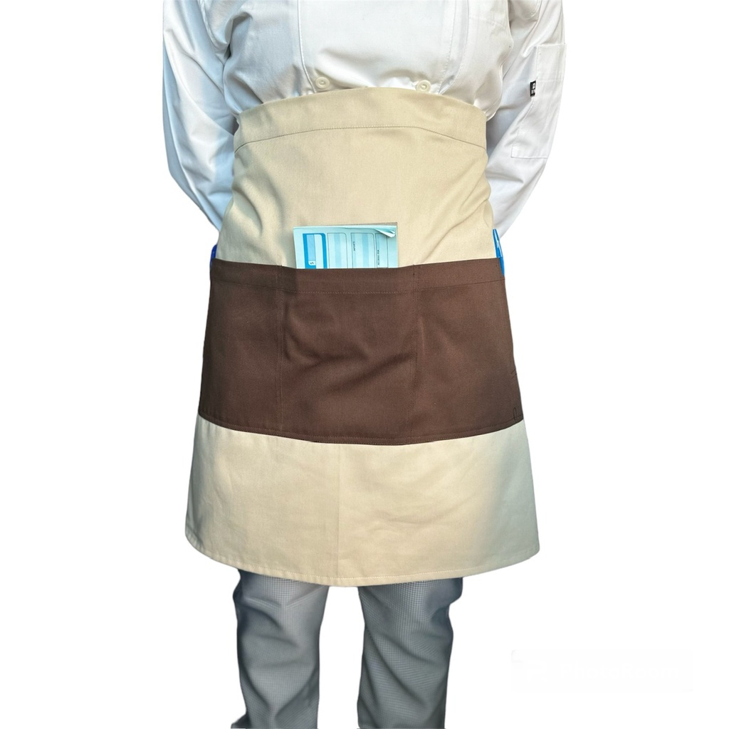 zittro Medio mandil delantal color Block Arena/Chocolate R92302-220