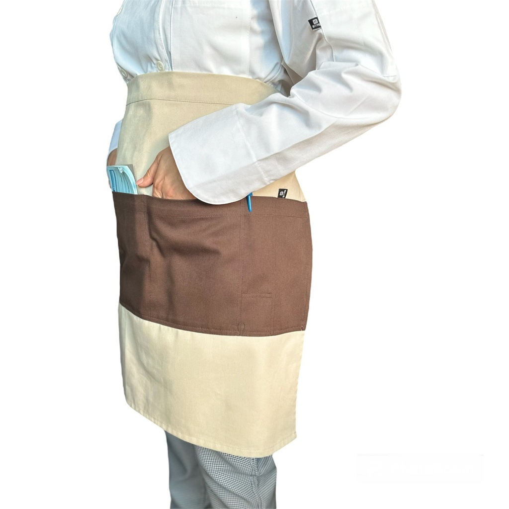 zittro Medio mandil delantal color Block Arena/Chocolate R92302-220
