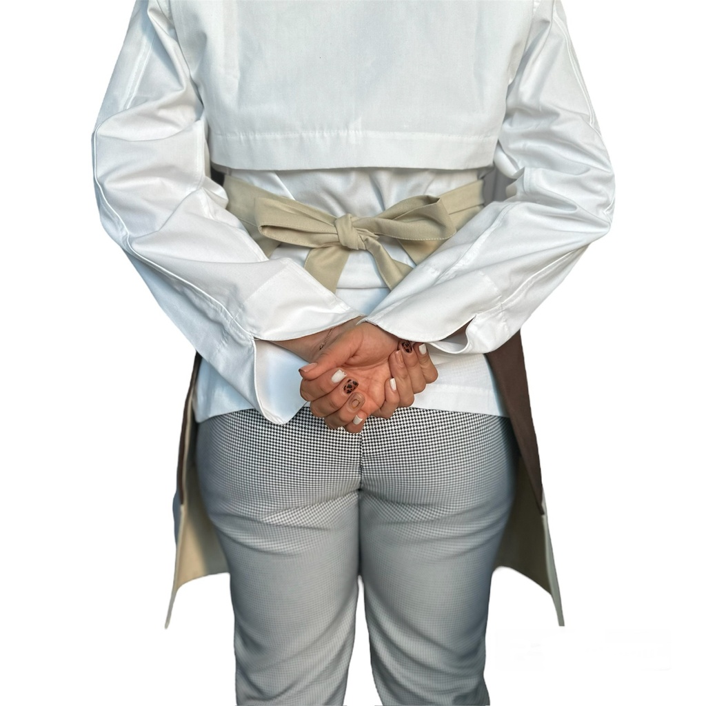 zittro Medio mandil delantal color Block Arena/Chocolate R92302-220