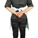 zittro Medio mandil delantal color Block Blanco/Gris Perla R92305-100