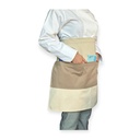 zittro Medio mandil delantal color Block Arena/Canela R92305-223