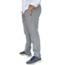 zittro Pantalón Chef Hombre"pata de gallo". Bco/Ngo R91103-010