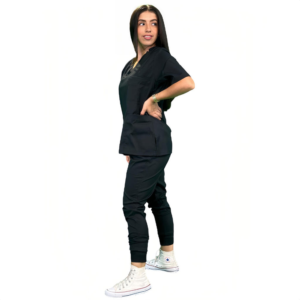 zittro Filipina Médica Lycra Mujer Negro M80202-001