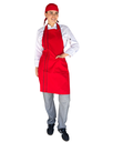 zittro Mandil delantal chef franja Rojo. R92302-660 UNI