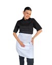 zittro Medio Mandil Delantal Chef Unisex Blanco