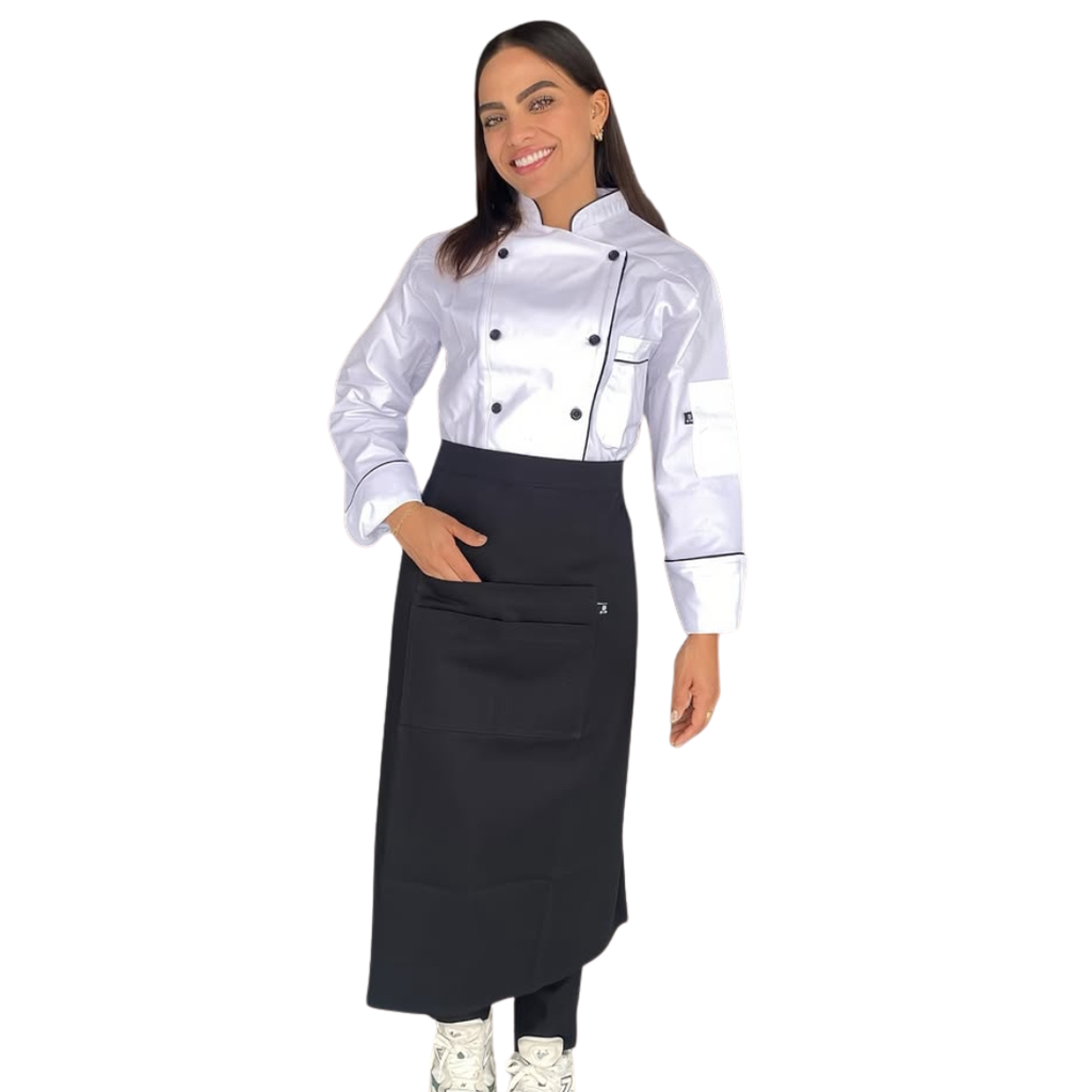 zittro Medio Mandil G Chef Unisex Negro