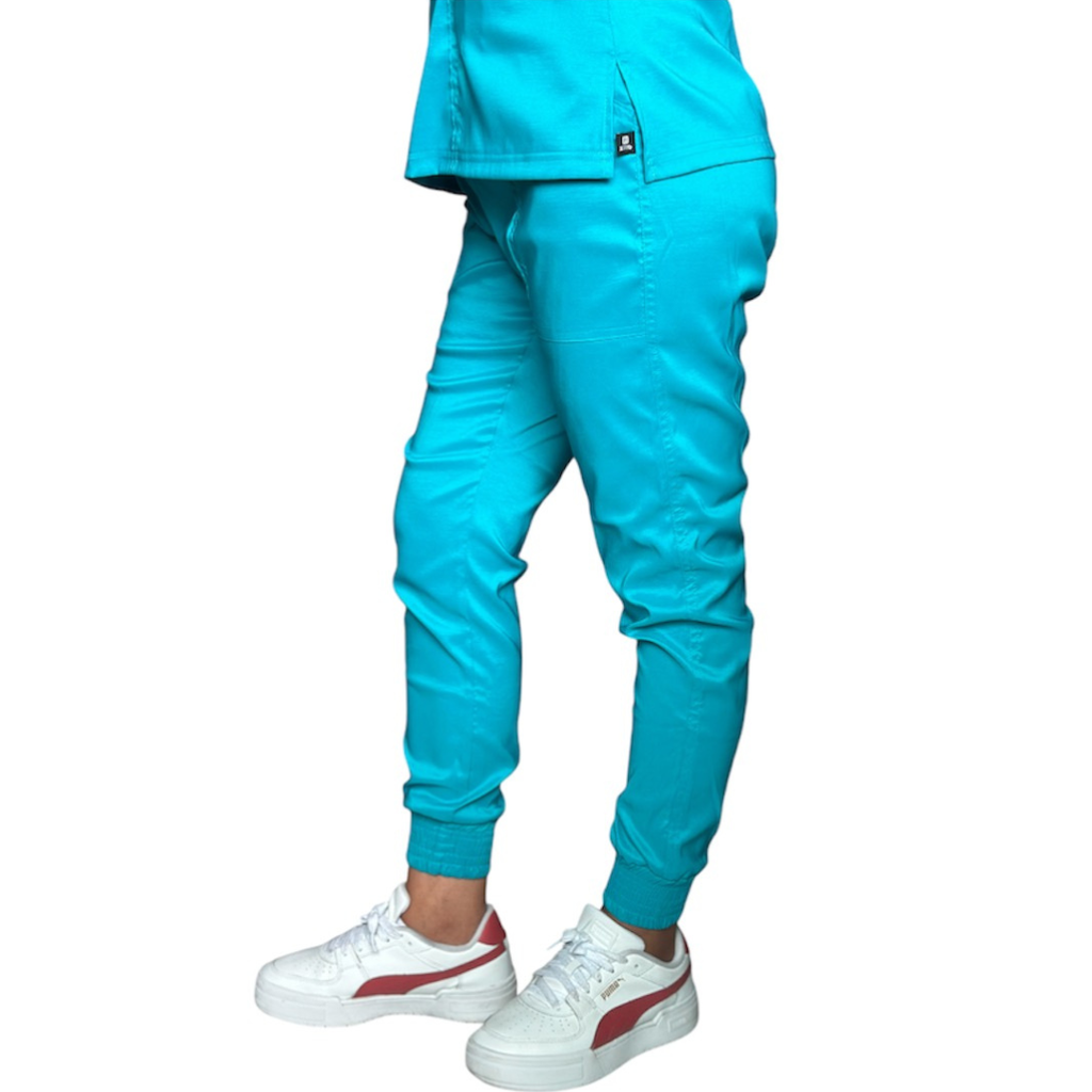 [M81204 330 ECH] zittro Pantalón Médico Lycra Jogger Mujer Turquesa M81204-330 (ECH)