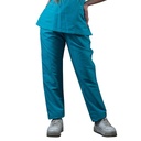 zittro Pantalón Médico Clororresistente Recto Mujer Azul Turquesa