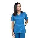zittro Filipina Médica Stretch Mujer Azul Medio